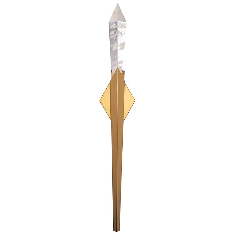 Image 4 Schonbek Solitude 32" High Aged Brass LED Wall Sconce more views