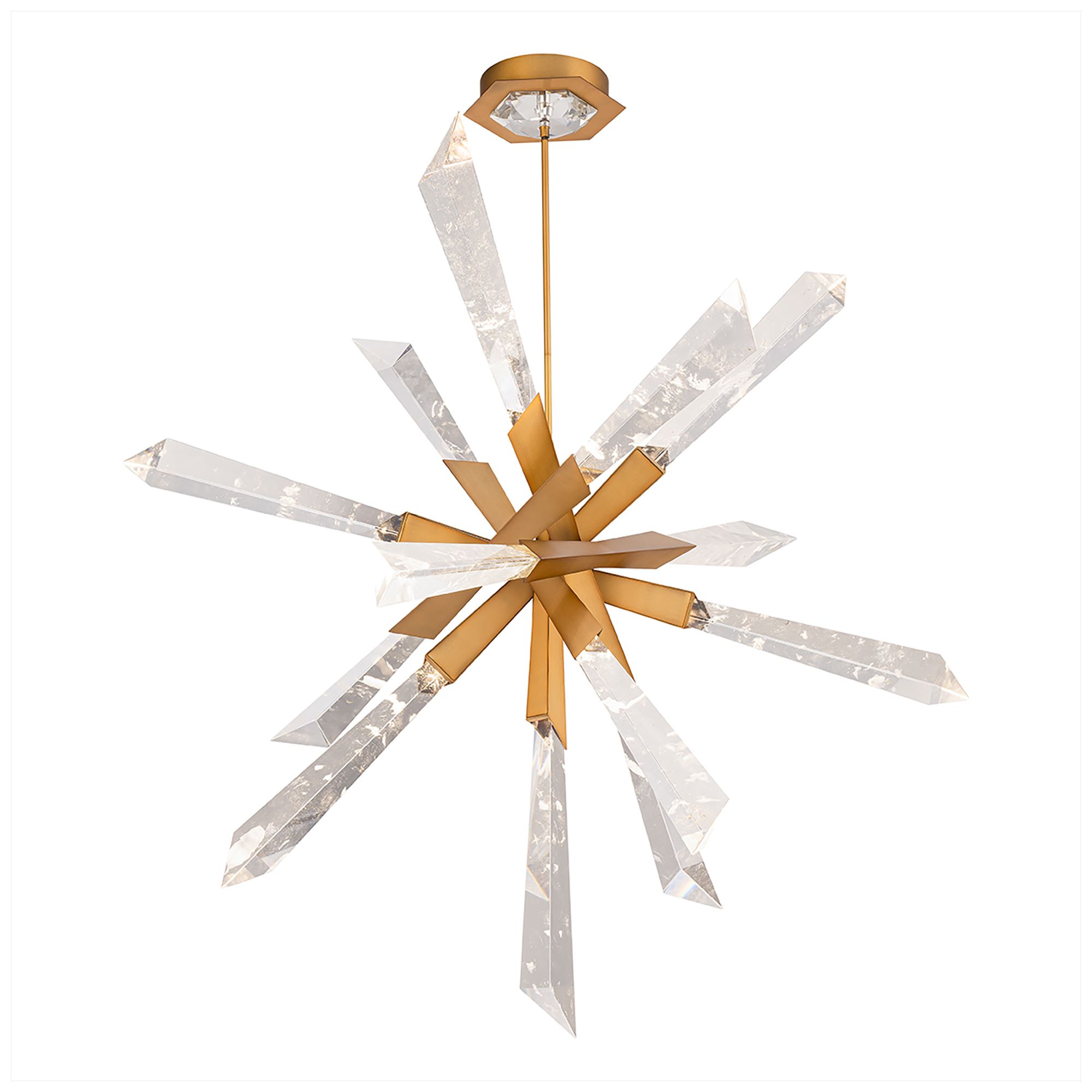 Schonbek Solitude 47 3/4"W Brass LED Sputnik Pendant Light