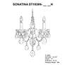 Thumbnail4 of Schonbek Sonatina 17" High Silver Crystal Wall Sconce more views