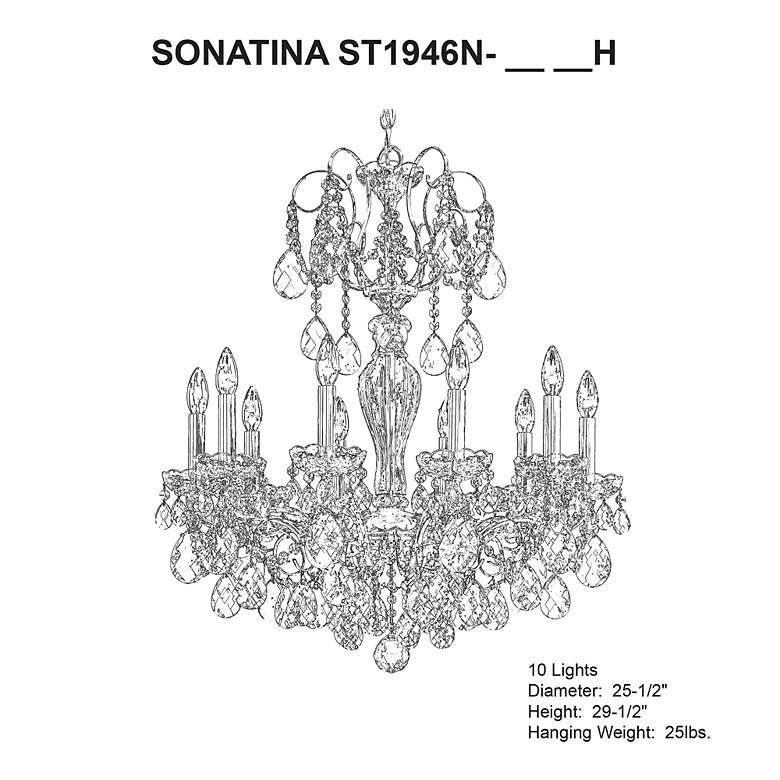 Image 5 Schonbek Sonatina 25 1/2" Wide Gold Crystal Chandelier more views
