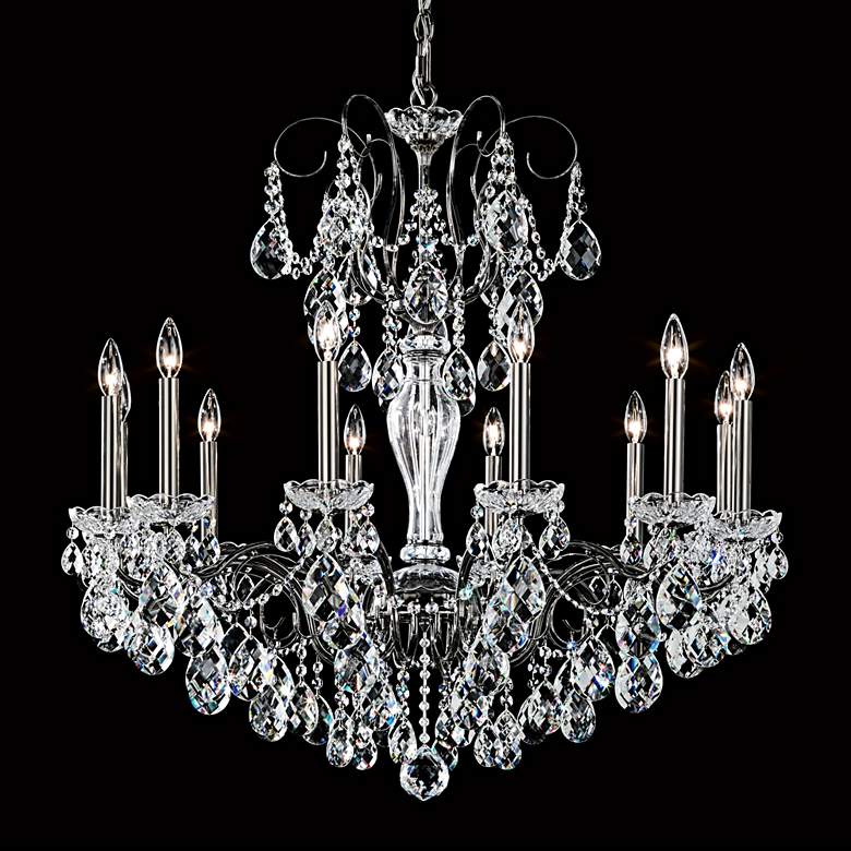 Image 1 Schonbek Sonatina 34 inch Wide Black Pearl Crystal Chandelier