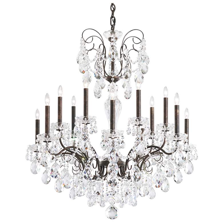 Image 1 Schonbek Sonatina 35" Wide Black Pearl Crystal Chandelier