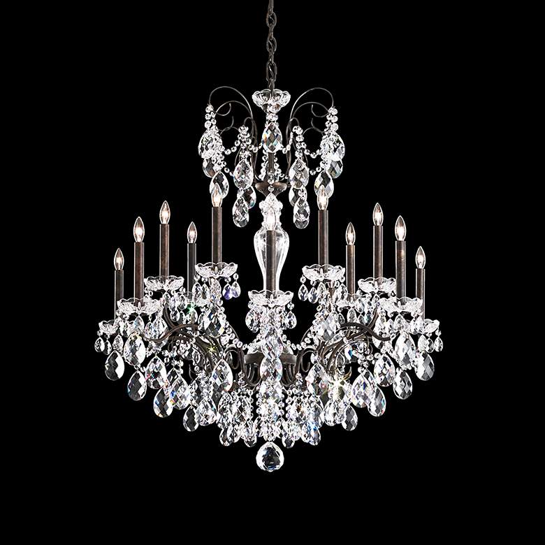 Image 4 Schonbek Sonatina 35" Wide Black Pearl Crystal Chandelier more views