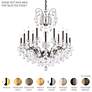 5_Schonbek Sonatina 35" Wide Black Pearl Crystal Chandelier more views