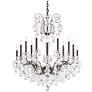 1_Schonbek Sonatina 35"W Heirloom Bronze 14-Light Chandelier