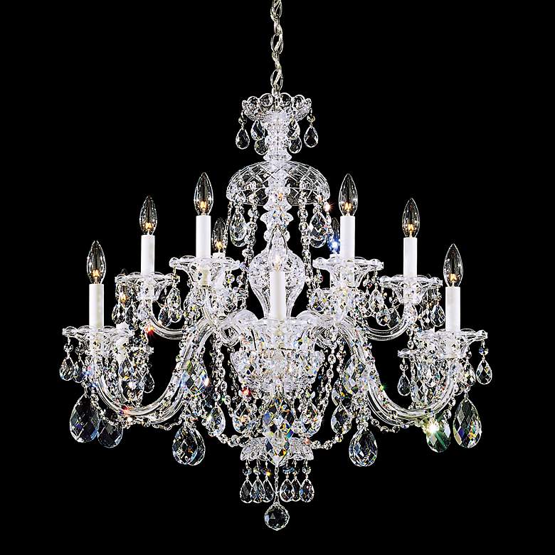 Image 1 Schonbek Sterling 12-Light Swarovski Crystal Chandelier