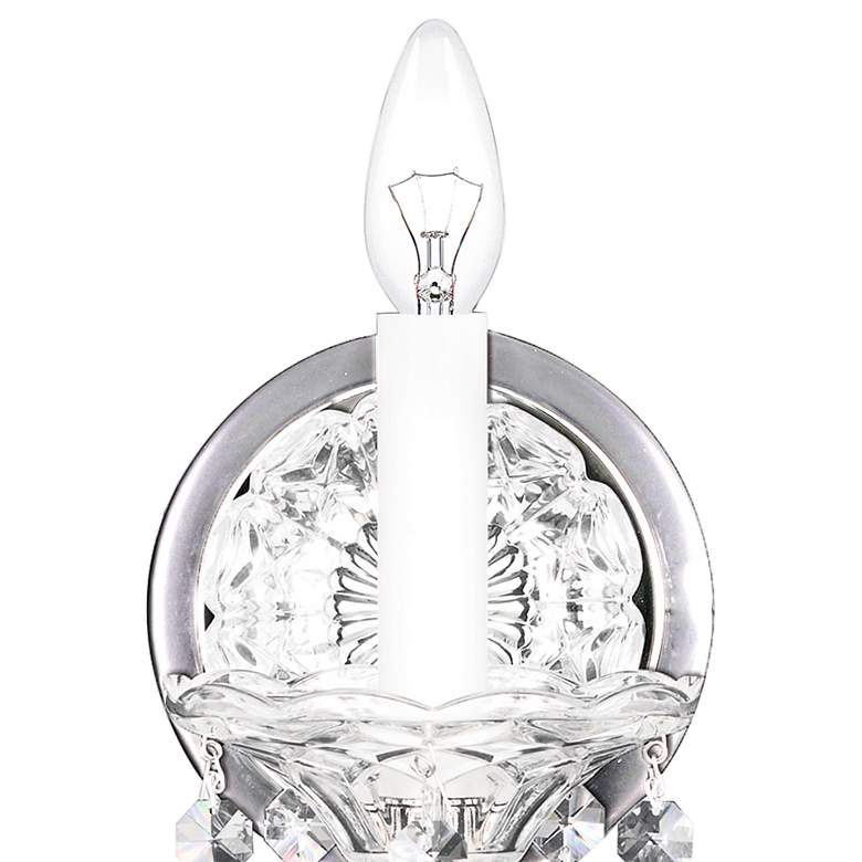 Image 3 Schonbek Sterling 15" High Polished Silver Wall Sconce more views