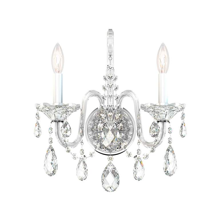 Image 3 Schonbek Sterling 16 1/2" High Heritage Crystal Wall Sconce