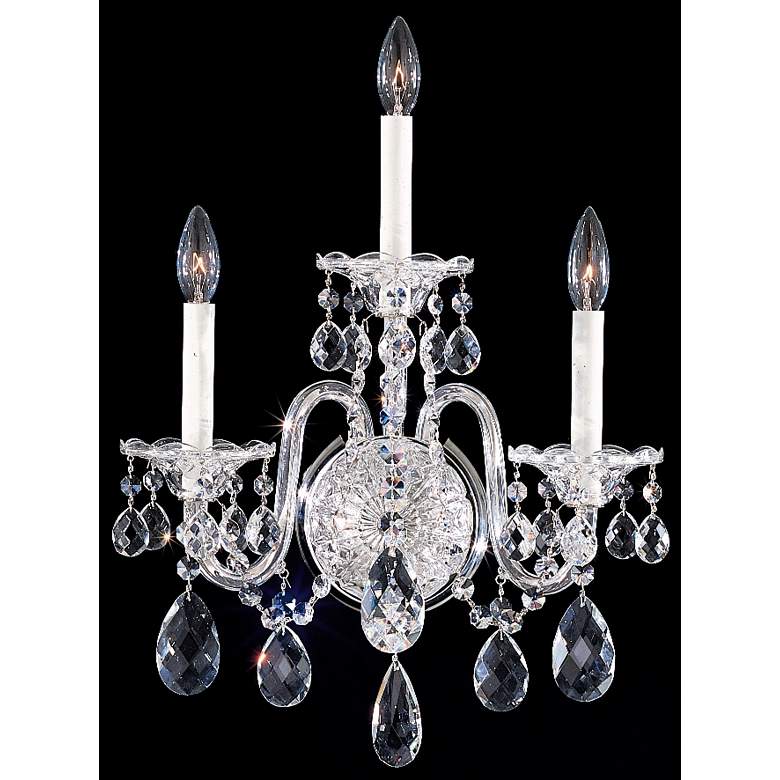 Image 1 Schonbek Sterling 18 1/2" High Heritage Crystal Wall Sconce