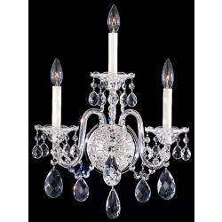 Schonbek Sterling 18 1/2&quot; High Heritage Crystal Wall Sconce