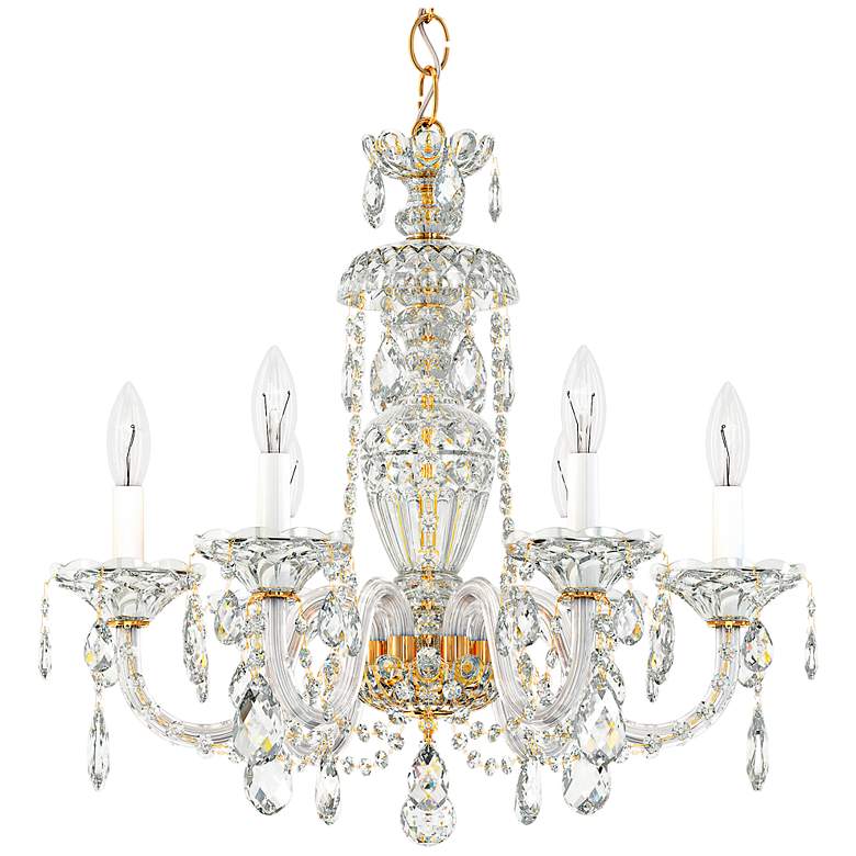 Image 2 Schonbek Sterling 21"W Aurelia 6-Light Crystal Chandelier