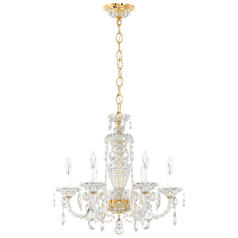 Image 4 Schonbek Sterling 21"W Aurelia 6-Light Crystal Chandelier more views