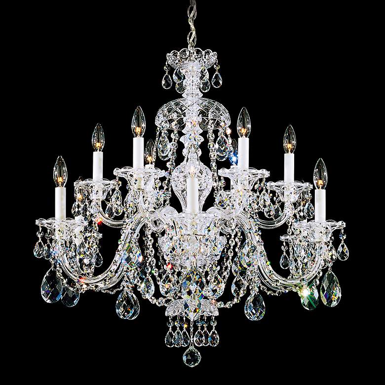 Image 6 Schonbek Sterling 29" Wide 12-Light Swarovski Crystal Chandelier more views