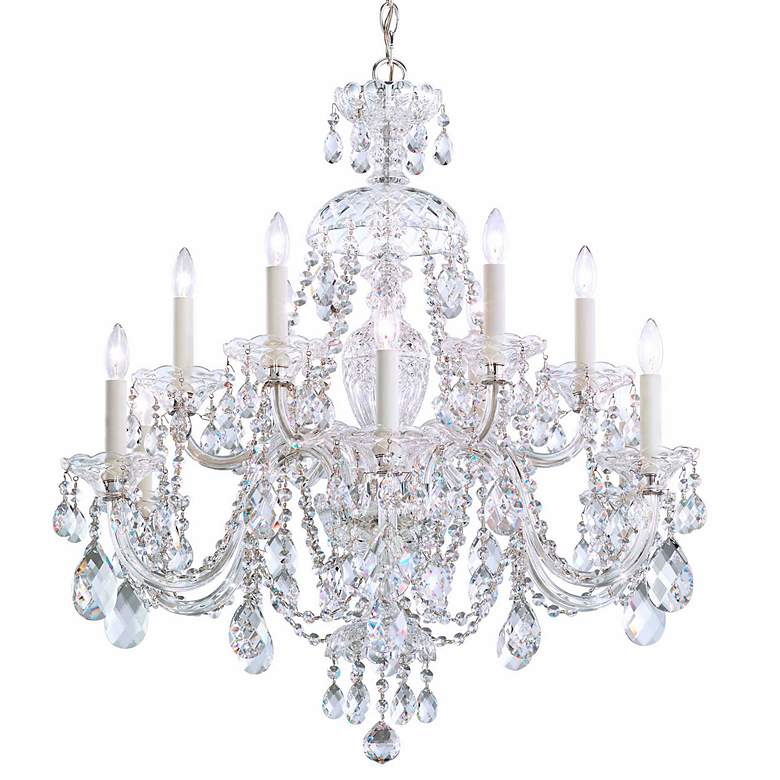 Image 2 Schonbek Sterling 29"W Polished Silver 12-Light Chandelier