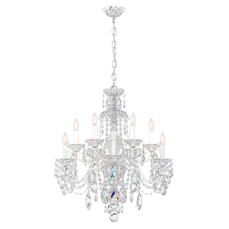 Image 3 Schonbek Sterling 29"W Polished Silver 12-Light Chandelier more views
