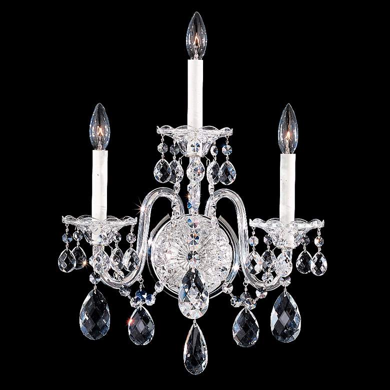 Image 1 Schonbek Sterling 3-Light Swarovski Crystal Wall Sconce