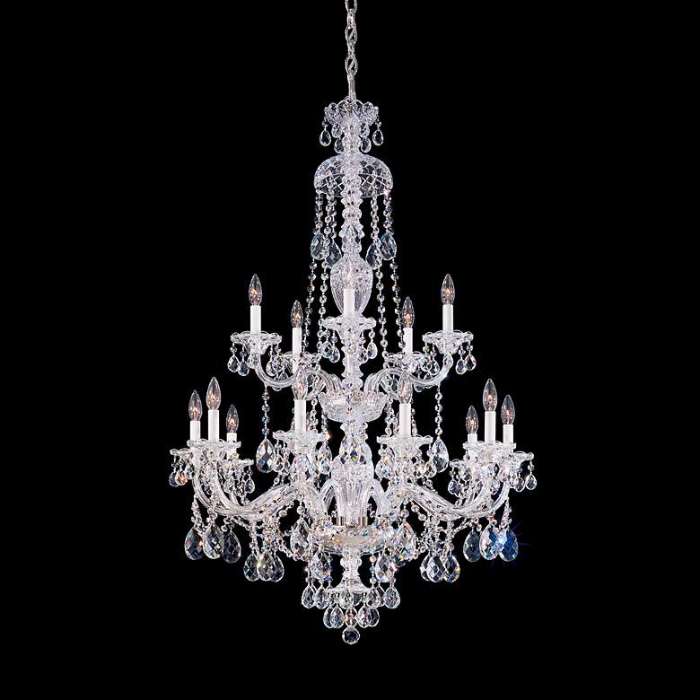 Image 1 Schonbek Sterling 32 inch Wide Swarovski Crystal Chandelier