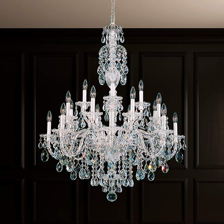 Image 2 Schonbek Sterling 34" Wide Heritage Crystal Chandelier more views