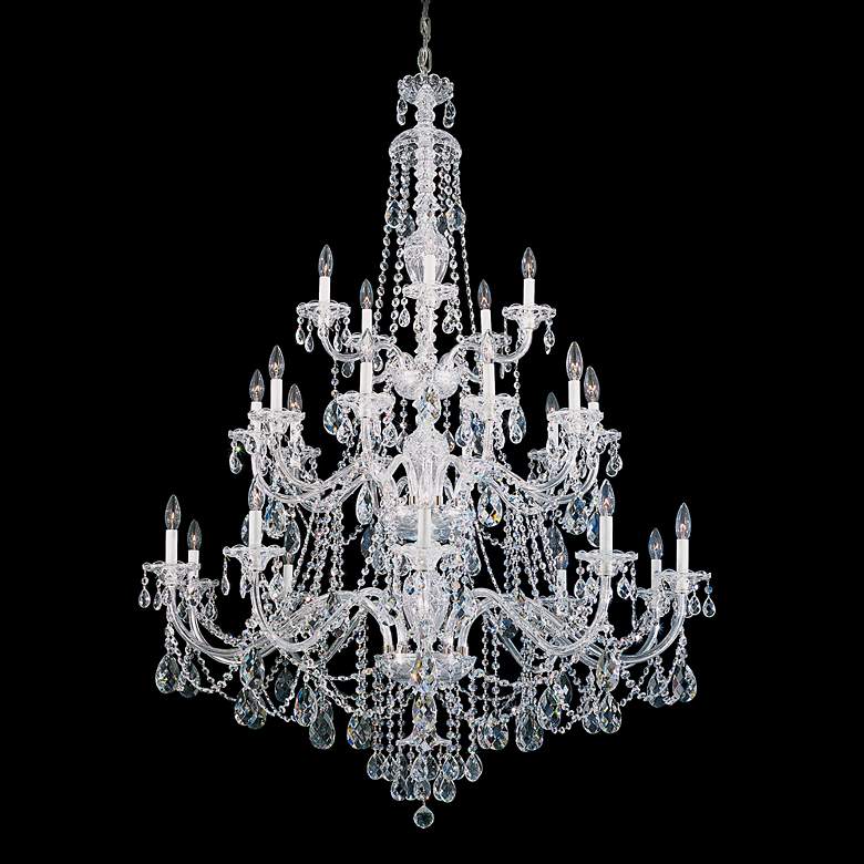 Image 1 Schonbek Sterling 45" Wide Swarovski Crystal Chandelier