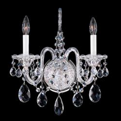 Schonbek Sterling Collection 2-Light Crystal Wall Sconce