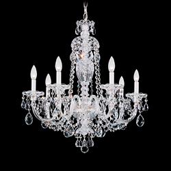 Schonbek Sterling Collection 25&quot; Wide Crystal Chandelier