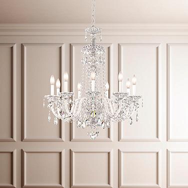 Schonbek Sterling Collection 27" Wide Crystal Chandelier