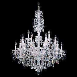 Schonbek Sterling Collection 34&quot; Wide Crystal Chandelier
