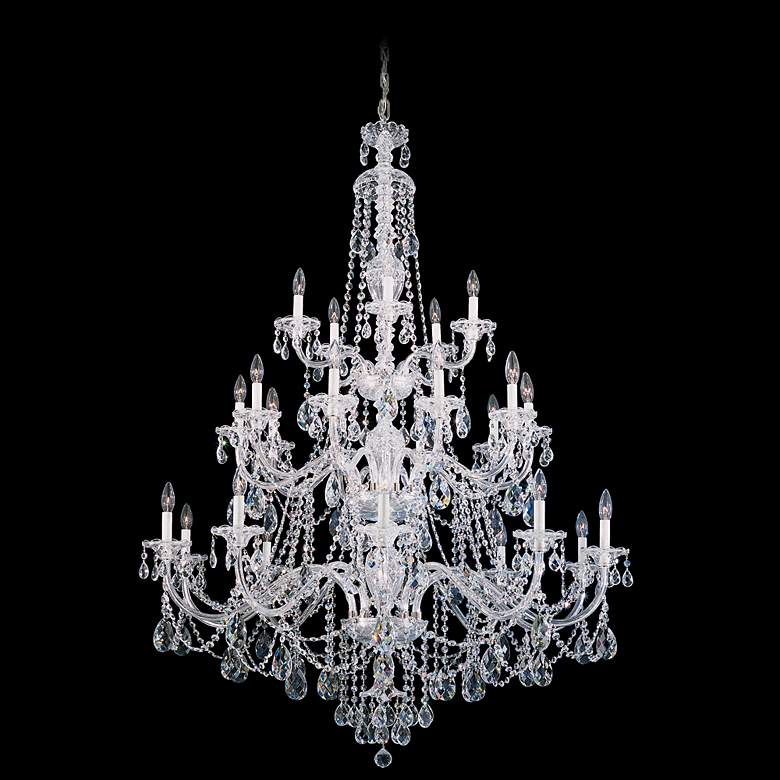 Image 1 Schonbek Sterling Collection 45 inch Wide Crystal Chandelier