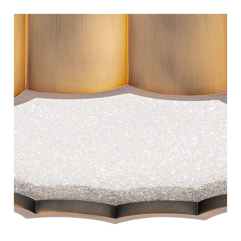 Image 2 Schonbek Tarte 12" Wide Aged Brass LED Ceiling Light more views