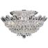 Schonbek Trilliane 19" Wide Polished Silver and Crystal Ceiling Light