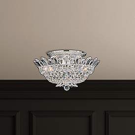 Image2 of Schonbek Trilliane 19" Wide Polished Silver and Crystal Ceiling Light more views