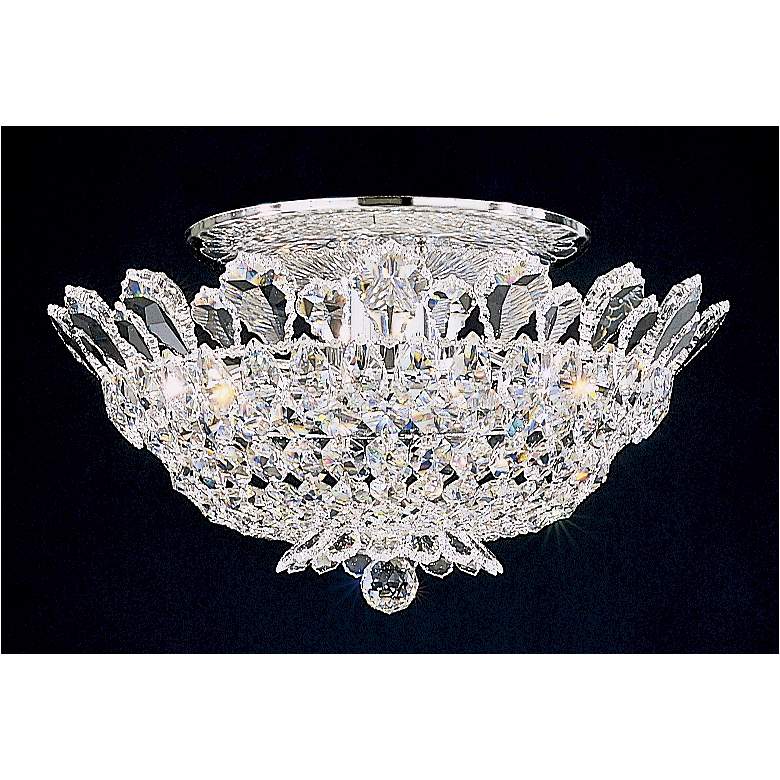 Image 1 Schonbek Trilliane 19"W Silver Spectra Crystal Ceiling Light