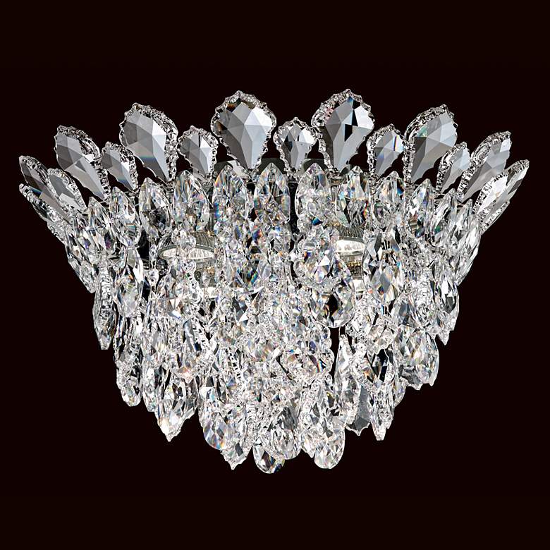 Image 1 Schonbek Trilliane Cluster 17" Wide Crystal Ceiling Light