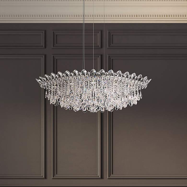 Image 1 Schonbek Trilliane Cluster 45" Wide Crystal Pendant Light