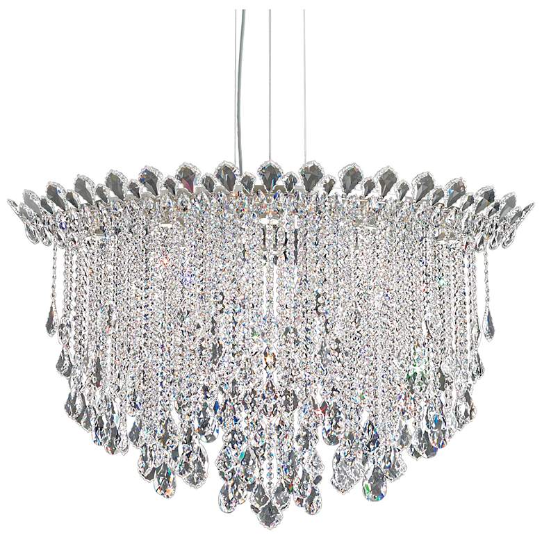 Image 1 Schonbek Trilliane Strands 45 inch Wide Oval Crystal Pendant Light