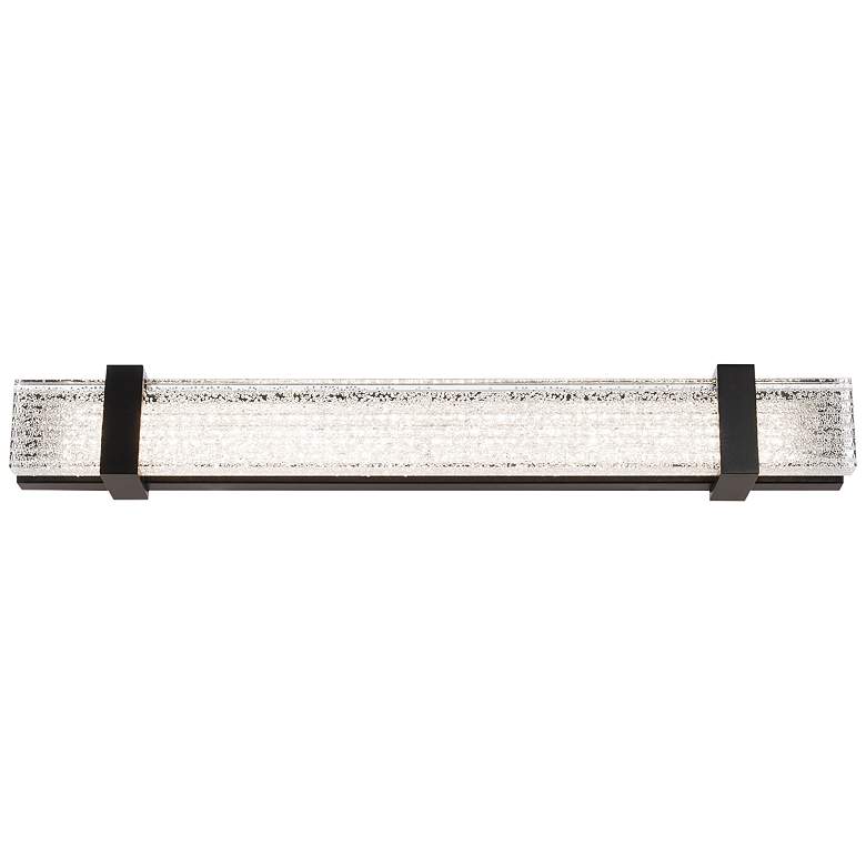 Image 1 Schonbek Veranda 27" Wide Black Crystal LED Bath Light