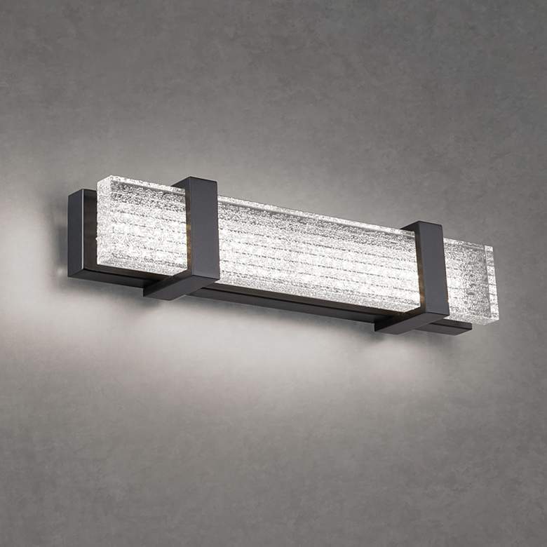 Image 1 Schonbek Verandah 18 1/4" Wide Black LED Bath Light