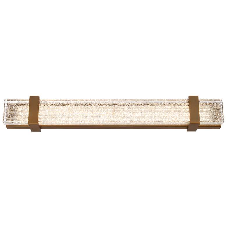Image 1 Schonbek Verandah 26 1/2" Wide Aged Brass LED Bath Light