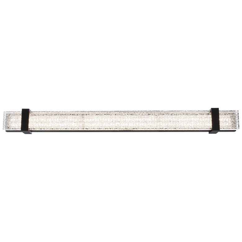 Image 1 Schonbek Verandah 37" W Black Radiance Crystal Dust LED Bath Light