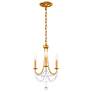 2_Schonbek Verdana 12" Wide Heirloom Gold Mini Crystal Pendant