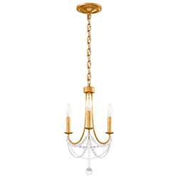 Schonbek Verdana 12" Wide Heirloom Gold Mini Crystal Pendant