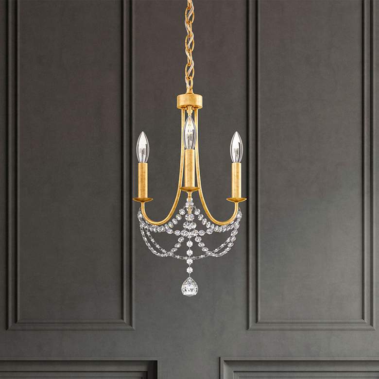 Image 1 Schonbek Verdana 12" Wide Heirloom Gold Mini Crystal Pendant