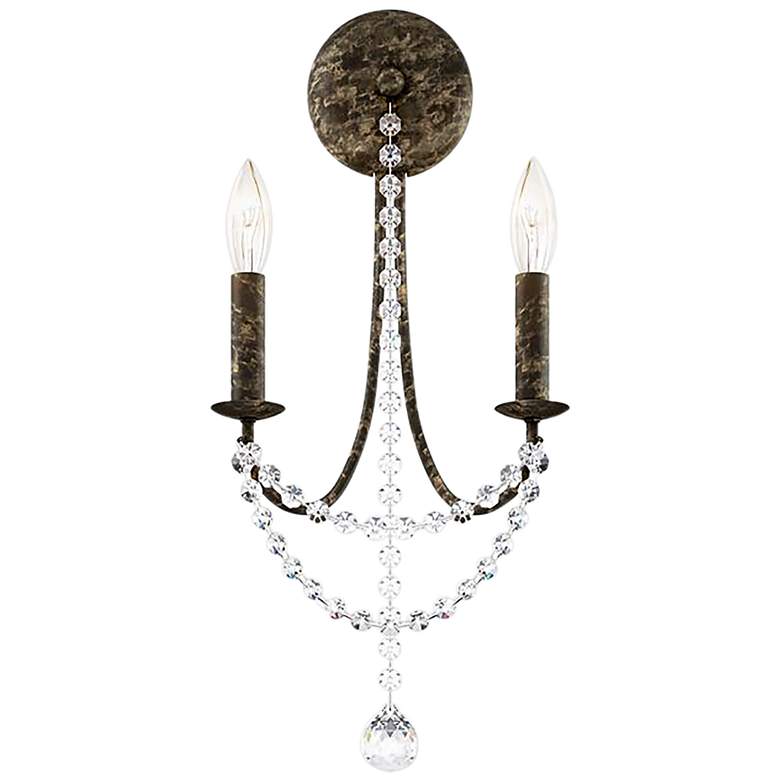 Image 1 Schonbek Verdana 19"H Heirloom Bronze 2-Light Wall Sconce