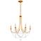 Schonbek Verdana 24" Wide 6-Light Heirloom Gold Crystal Chandelier