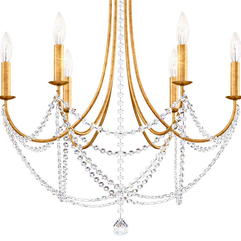 Image 3 Schonbek Verdana 24" Wide 6-Light Heirloom Gold Crystal Chandelier more views