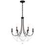 2_Schonbek Verdana 24" Wide Black 6-Light Chandelier