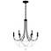 Schonbek Verdana 24" Wide Black 6-Light Chandelier