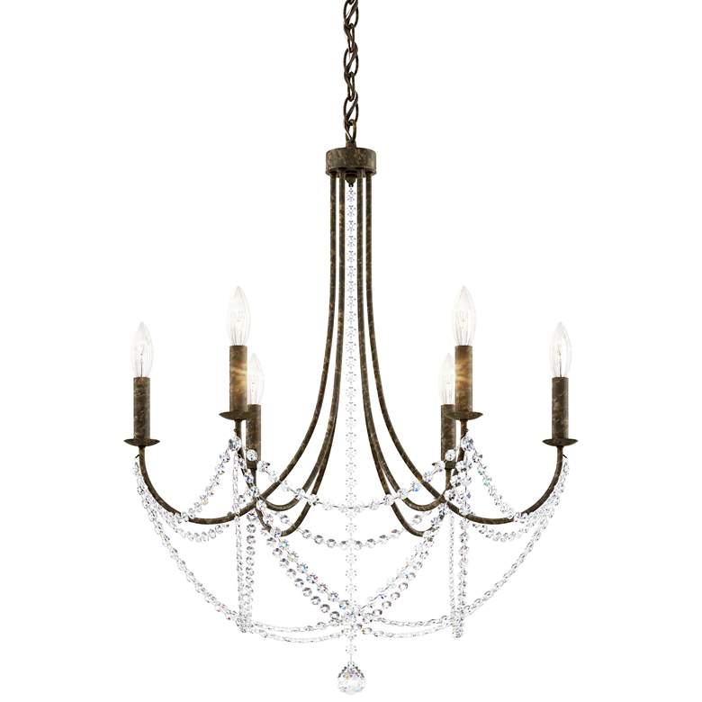 Image 2 Schonbek Verdana 24 inchW Heirloom Bronze 6-Light Pendant Light