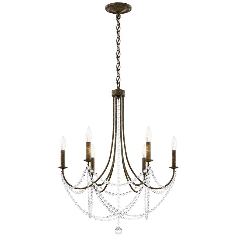 Image 5 Schonbek Verdana 24 inchW Heirloom Bronze 6-Light Pendant Light more views