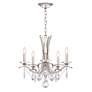 3_Schonbek Vesca 23" Wide Antique Silver Crystal Chandelier more views